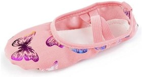 Resim Çocuklar Bale Ayakkabıları Taban Bale Ayakkabısı Pantuflas Para Niños Çocuklar Taban Bale Dans Ayakkabıları Çocuklar Için Tuval Bale Dans Ayakkabıları Çocuklar Için Terlik Bale 
