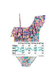 Resim Neopy Uv Korumalı Askılı Mayo Kız Çocuk Yüzücü Mayo 5221 Pudra Pudra 