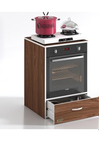 Resim Kenzlife ankastre modülü kabini argon cvz fırın ocak dolabı çekme 