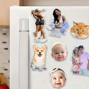 Resim 1 Adet/2 Adet Kişiselleştirilmiş Akrilik Buzdolabı Mıknatısı - Aileler, Evcil Hayvanlar ve Çiftler İçin Özel Fotoğraf Hatırası, Dikdörtgen Şekil, Tatiller, Hediyeler & Günlük Anılar İçin İdeal (Manyetik Değil) 