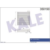 Resim KALE 350150 EVAPORATÖR Corolla Uyumlu 