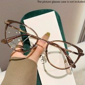 Resim Retro Kedi Gözü PC Çerçeve - Şeffaf Lensler, Metal Menteşeler, Kadınlar için Küçük Çerçeve Tasarımı, Yeşil Renkli Lensli Moda Gözlük, Bilgisayar veya Dizüstü Bilgisayar Kullanımı için İdeal, Bilgisayar Gözlüğü|Retro Kedi Gözü Stil|Metal Menteşeli Gözlük 