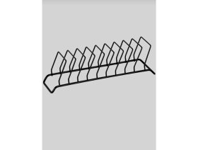 Resim 9 Bölmeli Siyah Metal Tabaklık Bulaşıklık 