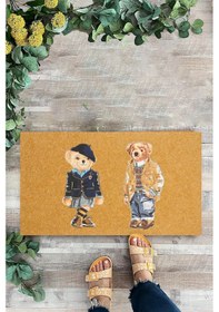 Resim Ayıcık Deseni, İç Ve Dış Kapı Önü Paspası, Dijital Baskı Paspas 