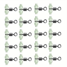 Resim 20 adet Işıklı 3 Yollu Balıkçılık Dönerleri - Gece ve Derin Su Balıkçılığı için Parlayan Boncuklu Dayanıklı Metal Rulo Dönerler, Tatlısu ve Tuzlu Suya Uygun, Yüksek Mukavemetli Paslanmaz Tasarım, Çok Yönlü Balıkçılık Dönerleri | Işıklı Balıkçılık Aracı | Akrilik Balıkçılık Boncukları, Balıkçılık Ekipmanları 
