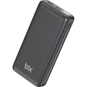 Resim Bix BXPB204 20000MAH Usb-A 22.5W ve Type-C Pd 20W Çift Çıkışlı LED Ekranlı Powerbank Siyah 