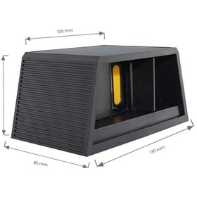 Resim Çift Yönlü Ayarlanabilir Solar Aplik 3200k Sarı Işık 