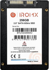 Resim Iromx 256gb 540/460mb/s 2.5" Sata 3.0 Ssd Ir256gs3 
