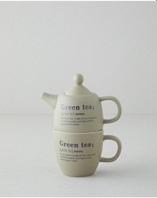 Resim English Home Green Tea New Bone China Demlik Seti 300 Ml Yeşil Yeşil 