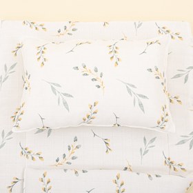 Resim Alt Açma Matı ve Yastık - Çift Taraflı - Yapraklar 