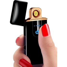 Resim By Marine Siyah USB Şarjlı Çakmak BYSMC446USBR001 