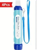 Resim Oldfriend 4 Adet Kişisel Su Filtresi Pipeti Kamp Yürüyüş Acil Durum Su Arıtma Cihazı 