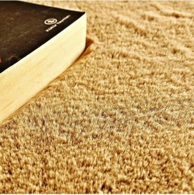 Resim Yıkanabilir Kaymaz Taban Post Peluş Çocuk Halısı Camel 