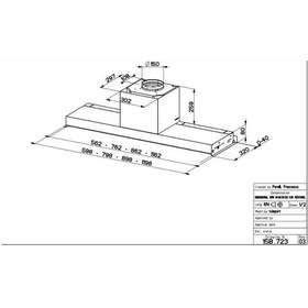 Resim Faber In-nova Premium EV8+X A120 Paslanmaz Çelik 120 Cm Aspiratör 