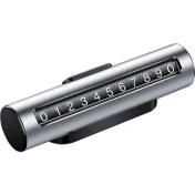 Resim ZSZH Araba Metal Rulo Yaratıcı Geçici Park Kartı Otopark Numarası Kartı-Gümüş (Yurt Dışından) 