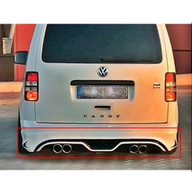 Resim Vw Caddy Custom Arka Tampon Eki - Boyasız Fiberglass 2004 - 2014 