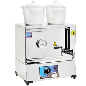 Resim Gold Çay Kazanı Çift Demlikli Elektrikli Kazanı Pleytsiz 