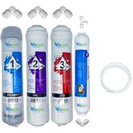 Resim Pemax Water Solutions Kapalı Kasa Su Arıtma Cihazlarına Uygun STD 4'lü Mineralli Tatlandırıcı Set 