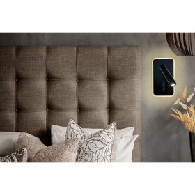 Resim İNEPROF Type-C Girişli LED Duvar Okuma Lambası – Başucu & Çalışma Apliği (Çelik Gövde) 