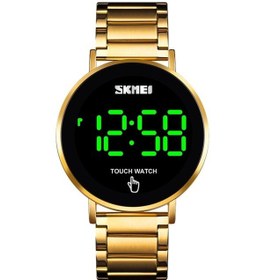 Resim Rogfer Skmeı 1550 Basit Ve Şık Led Dokunmatik Ekran Erkekler Elektronik Saat İle Su Geçirmez Paslanmaz Çelik İzle Altın Çok Renkli Çok Renkli 