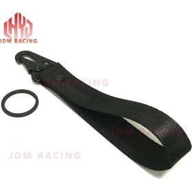 Resim Cdwishbest Siyah Kısa Sıcak Araba Anahtarlık Anahtarlık Bilek Kayışı Anahtar Tutucu Halat Araba Cep Telefonu Kımlık Kartı Askı Evrensel (Yurt Dışından) 