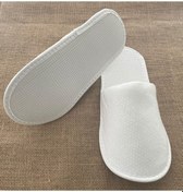 Resim Tek Kullanımlık Petek Dokulu Otel Terliği Beyaz 100'lü 