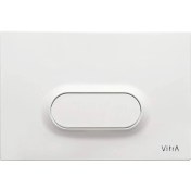 Resim Vitra Loop O 740-1000 Tek Butonlu Kumanda Paneli, Parlak Beyaz 