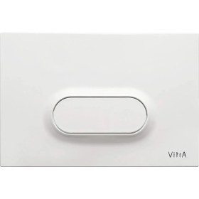 Resim Vitra Loop O 740-1000 Tek Butonlu Kumanda Paneli, Parlak Beyaz 