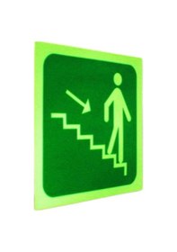 Resim İzmir Fırça Lümen Işıldayan Uyarı Sembol Merdiven 16 16cm 