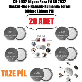 Resim Derwell 20 Adet 20'li AG13/LR44/A76/357A/V13GA 2 Kartel Düğme Pil Hesap Makinesi/terazi/saat/oyuncak/garaj Pili Yuvarlak Pil 