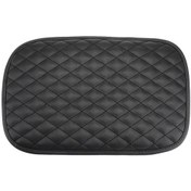 Resim Deri Araba Evrensel Merkezi Kolçaklar Ped Kayma Önleyici Kol Dayama Kutusu Paspas Siyah , Boyut:evrensel 