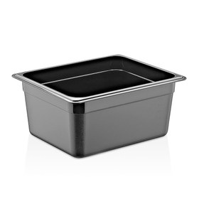 Resim GastroPlast GN 1/2-150 mm Polikarbon Gastronorm Küvet, Siyah 
