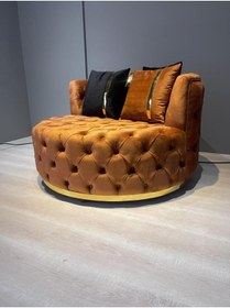 Resim Mododizayn Diva Berjer -tekli Berjer Turuncu 