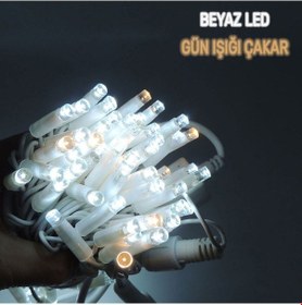 Resim Dış Mekan Led Aydınlatma 10m Ağaç Işığı 100l Beyaz Gün Işığı Flaş 