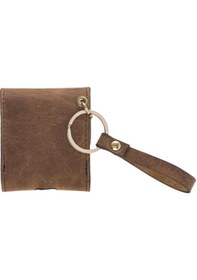 Resim Apple Uyumlu AirPods 2.Nesil Deri Kılıf Mai Snap G2 Antik Kahverengi 