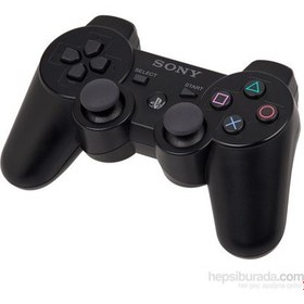 Resim Ps3 Kablosuz Siyah Oyun Kolu - Wireless Dualshock - Joystick 