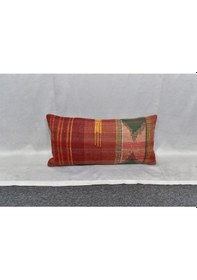 Resim Zehra Abla Halı Yeni El Dokuma Dekoratif Lumbar Kilim Kırlent Yastık Kılıfı 6613 Çok Renkli 