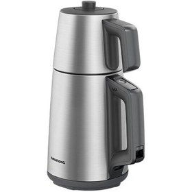 Resim Grundig Küçük Ev Aleti Seti Çiftli Türk Kahve Makinesi ve Grundig Çelik Çaycı 