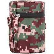 Resim Kamuflaj Renkli Küçük Lens Kılıfı Dslr Kamera Lensi İçin Fermuarlı Bez Kılıf Kutusu, Boyut: 11x8x8cm Kahverengi 