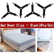 Resim Sky Blue-4 Adet/takım Elastik Çarşaf Tutucular Kemer Sabitleyici Çarşaf Klipleri Yatak Örtüsü Battaniye Tutucu Ev Tekstili Organize Aletler 