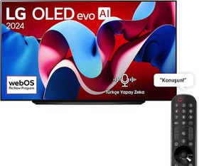 Resim LG OLEDC46 83 inç 210 Ekran 4K Smart AI Sihirli Kumanda Uydu Alıcılı webOS24 OLED evo TV 