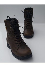 Resim Perlina Ptk760 Unisex Hakiki Deri Ortopedik Fermuarlı Bot 