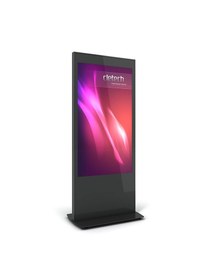 Resim Cletech C01 65" Digital Signage Totem + İiyama Lh6560uhs-b2ag Signage Monitör 