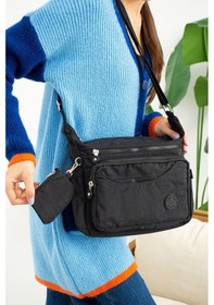 Resim Kadın Klınkır Ayarlanabilir Askılı Kadın Omuz Çantası Siyah 