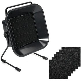 Resim 16w Duman Çıkarıcı Lehim Duman Emici Aktif Karbon Filtre Sünger Ayarlanabilir Açı Sessiz Fan Lehimleme İstasyonu İçin 6 Adet Filtre Süngerleri İle 