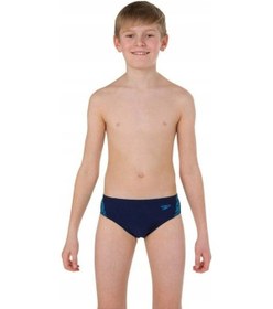 Resim Speedo Endurance 10 Boom Erkek Çocuk Slip Yüzücü Mayosu Siyah 