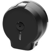 Resim Plastik Tuvalet Kağıt Dispenseri Jumbo Siyah Q27 cm 