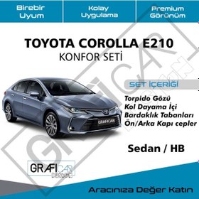 Resim Toyota Uyumlu Corolla E210 Konfor Seti - Ses Kumaş Kaplama Set 