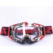 Resim Dancemonkey R24 Klasik Motokros Bisiklet Gözlükleri Kırmızı - Şeffaf 