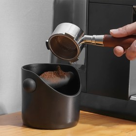 Resim TIME OWNER Espresso Atık Kutusu - Ergonomik Saplı Dayanıklı Plastik Kahve Artığı Kutusu, Evde Demleme için Siyah Espresso Makinesi Atık Düzenleyici 